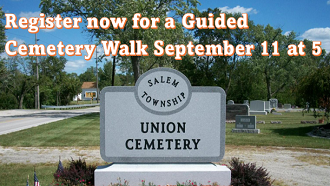 Register for Cemetery Walk September 11 @ 5