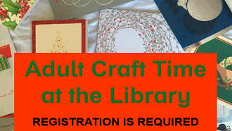 Christmas card craft, Nov 25, 2 pm