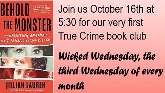 Wicked Wednesday book club October 16 at 5:30