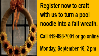 Register for Wreath Craft September 16 2 pm